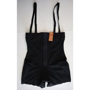 Lover-Beauty Women Sz L Black Tummy Control Postpartum Butt-Lift Faja Shapewear